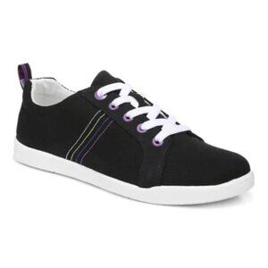 Vionic Beach Womens Stinson Black Purple Washable Canvas Sneakers Size 7